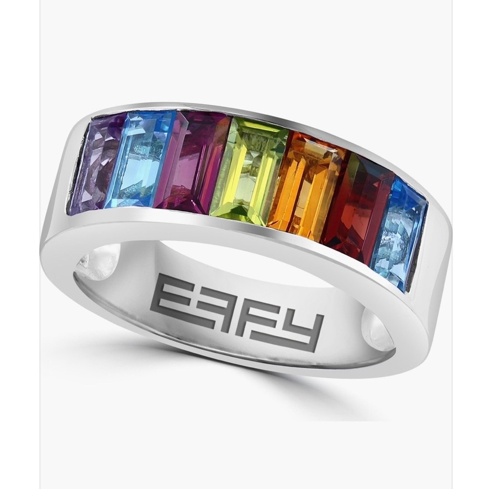 NWT EFFY Silver Gemstone Ring